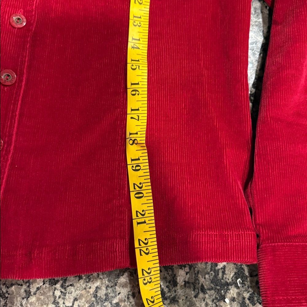 Dressbarn Bold Red Corduroy Jacket - Picture 9 of 10